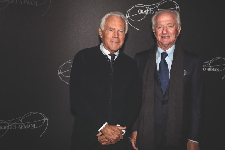 Giorgio Armani e Leonardo Del Vecchio