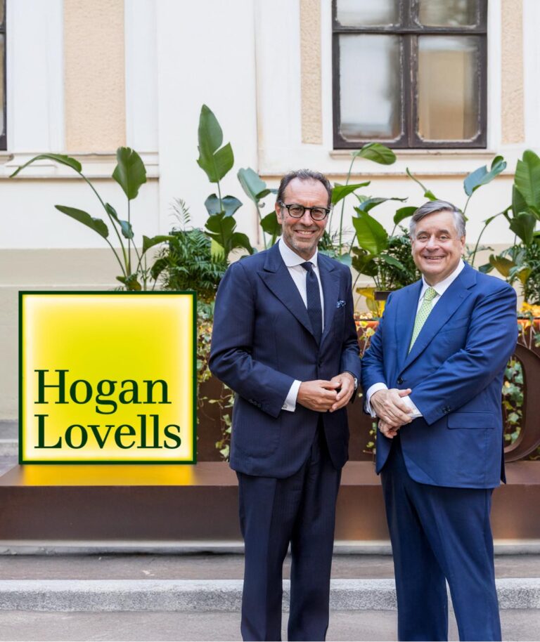 A sinistra Patrizio Messina e Miguel Zaldivar, rispettivamente managing partner per l’Italia e ceo di Hogan Lovells